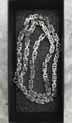 Koningsketting Tibet zilver massief 55 CM ongedragen -NIEUW-, Sieraden, Tassen en Uiterlijk, Ophalen of Verzenden, Nieuw, Zilver