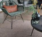 Rotan stoel Jade groen, Huis en Inrichting, Stoelen, Ophalen of Verzenden, Zo goed als nieuw, Overige kleuren, Eén