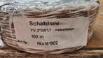 Elektra Schelledraad Schaltdraht 100 meter Bruin Wit 15 Euro, Doe-het-zelf en Verbouw, Elektra en Kabels, Ophalen, Nieuw, Kabel of Snoer