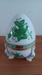 Herend Apponyi Groen Paasei met Haasjes - Perfecte Staat, Ophalen of Verzenden, Zo goed als nieuw