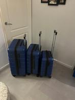 Kofferset, Uitschuifbare handgreep, Hard kunststof, Zo goed als nieuw, 35 tot 45 cm