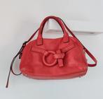 Sequoia rode leren handtas, crossbody, Ophalen of Verzenden, Gebruikt, Rood, Handtas