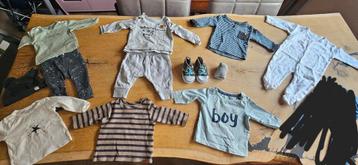 Jongenskleding pakket maat 50/56 12 items beschikbaar voor biedingen