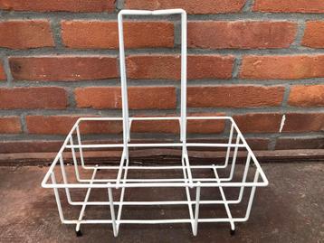 Vintage retro Tomado flessenrek, oud melkflessenrek beschikbaar voor biedingen