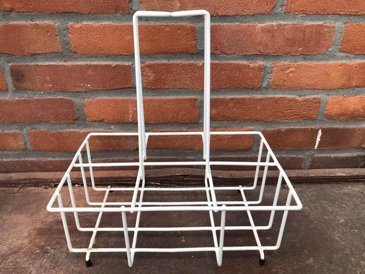 Vintage retro Tomado flessenrek, oud melkflessenrek, Huis en Inrichting, Keuken | Keukenbenodigdheden, Zo goed als nieuw, Ophalen of Verzenden