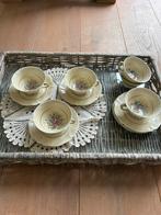 Zes porseleinen theekopjes uit Limoge, Antiek en Kunst, Antiek | Servies compleet, Ophalen of Verzenden