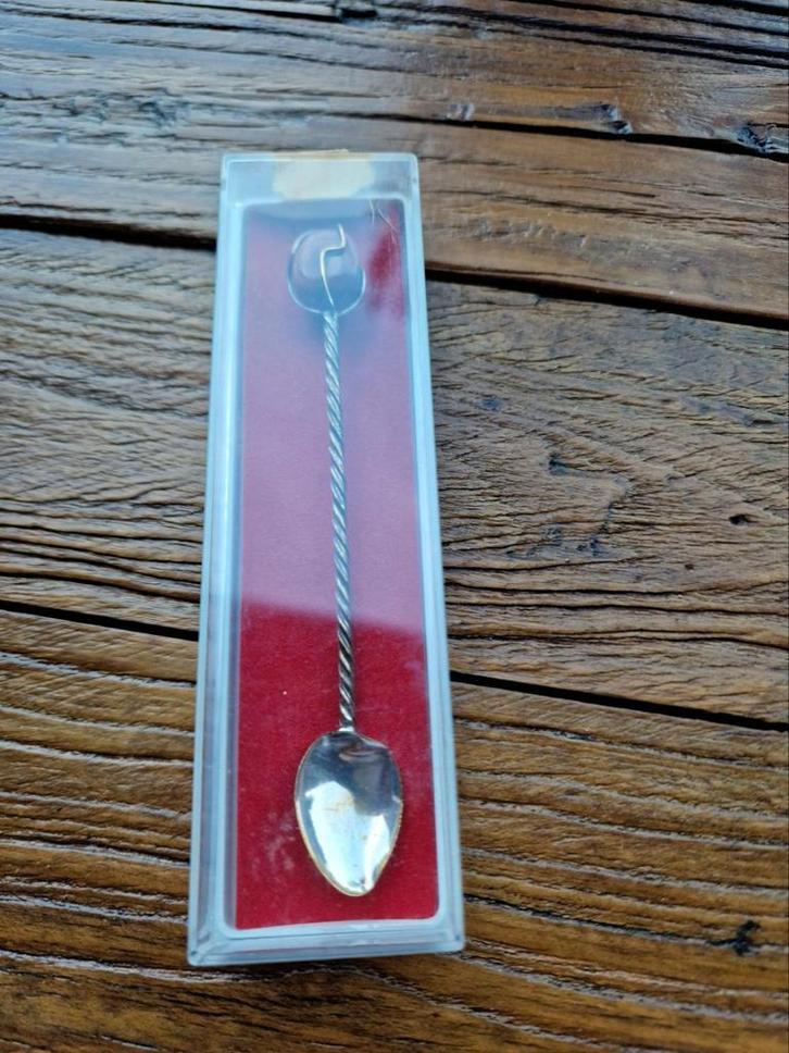 verzilverd lepel draadgekooide edelsteen draailepel, Sieraden, Tassen en Uiterlijk, Edelstenen, Zo goed als nieuw, Ophalen of Verzenden