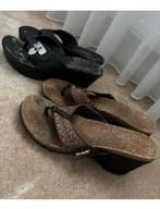 Sleehak teenslipper dkny guess maat 37, Guess, Ophalen of Verzenden, Zwart