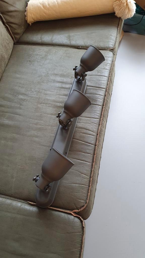 Ikea Hektar 3-spots plafondlamp, Huis en Inrichting, Lampen | Spots, Zo goed als nieuw, Plafondspot of Wandspot, Metaal of Aluminium