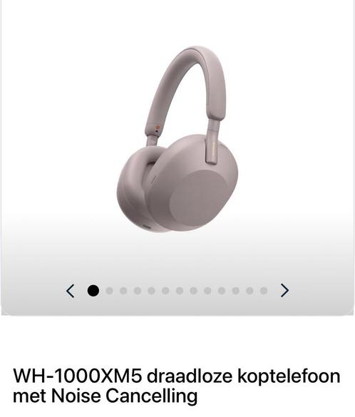Sony Koptelefoon WH-1000XM5 (Apple Headphone Airpods), Audio, Tv en Foto, Koptelefoons, Zo goed als nieuw, Sony, Draadloos, Ophalen of Verzenden