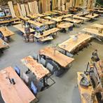 Hout | Planken | Bladen | Boomstam – Uniek & Handgemaakt, Ophalen of Verzenden, Nieuw, Robuust | Landelijk | Uniek, 8 stoelen of meer