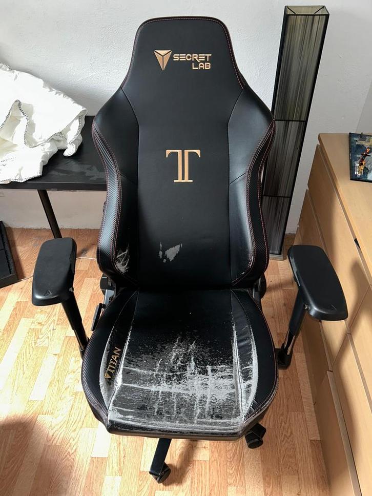 Secretlab Titan regular, Huis en Inrichting, Bureaustoelen, Zo goed als nieuw, Zwart, Ophalen
