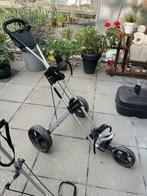 Golftrolley Driewieler + Tas Standaard, Sport en Fitness, Golf, Ophalen, Gebruikt, Golfkar, Overige merken
