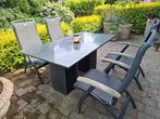 Granieten tuintafel, Tuin en Terras, Tuintafels, Ophalen, Zo goed als nieuw, Rechthoekig