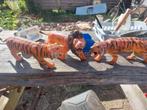 Speelgoed Dieren Set - Leeuw en Tijgers, Ophalen of Verzenden, Gebruikt