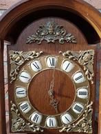 wandklok donker eiken, messing wijzerplaat, Huis en Inrichting, Ophalen of Verzenden, 'T Olde Gre-j, Info@toldegrej.nl, Endepoelstraat 20f Didam