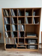 Platenkast, Huis en Inrichting, Ophalen, Zo goed als nieuw, 50 tot 75 cm, Eikenhout