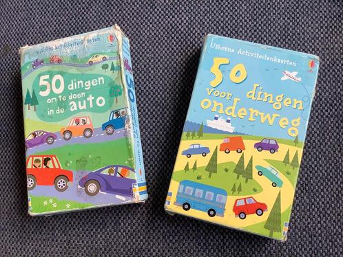 Usborne activiteiten kaarten 50 dingen voor onderweg / auto, Hobby en Vrije tijd, Gezelschapsspellen | Kaartspellen, Gebruikt