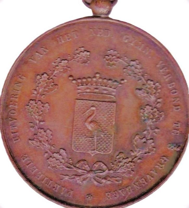 PARTIEELE UITVOERING VAN NED.GYMN VERBOND TE `S GRAVENHAGE, Postzegels en Munten, Penningen en Medailles, Overige materialen, Ophalen of Verzenden