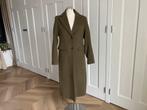 H&M Premium wollen jas mosgroen mt XS valt als S, H&M, Verzenden, Zo goed als nieuw, Maat 36 (S)