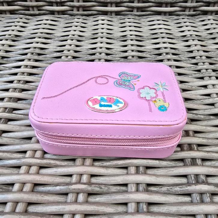 Baby Born roze sieraden etui / opberg etui / beautycase, Kinderen en Baby's, Speelgoed | Poppen, Babypop, Ophalen of Verzenden