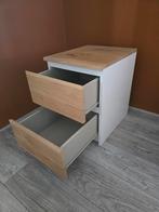Ikea Nachtkastje met Eiken Frontjes, Minder dan 45 cm, Ophalen of Verzenden, Zo goed als nieuw, Minder dan 55 cm