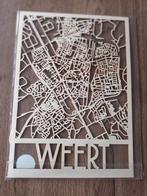 Houten plattegrond WEERT (ecoplex), afm 32x40 cm, Nieuw, Ophalen of Verzenden