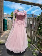 oud-roze trouwjurk, bruidsjurk, verlovingsjurk, hennajurk, Kleding | Dames, Ophalen of Verzenden, Gedragen, Roze, Trouwjurk
