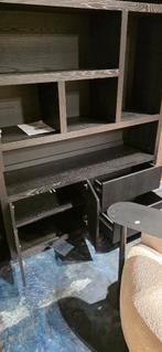 Opbergkast / Vakkenkast – Zwart - 150 cm B SHOWMODEL !, Huis en Inrichting, Eikenhout, 100 tot 150 cm, 200 cm of meer, Bornsestraat 31