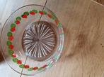 GLAZEN GROTE SCHAAL 🍓 AARDBEI DECOR, Ophalen of Verzenden