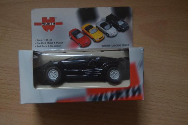 Lamborghini 1:36/38 & Rubber Car WURTH, Hobby en Vrije tijd, Modelauto's | Overige schalen, Nieuw, Auto, Ophalen