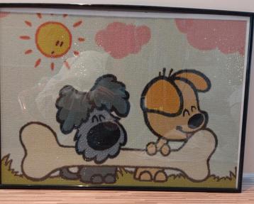 Schilderij Woezel en Pip Diamond painting  beschikbaar voor biedingen