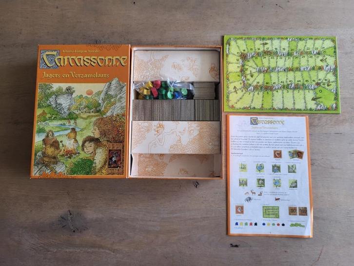 spel Carcassonne jagers en verzamelaars, Hobby en Vrije tijd, Gezelschapsspellen | Bordspellen, Gebruikt, Een of twee spelers