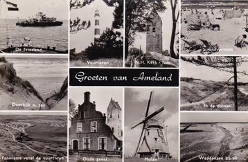00195 Ameland - 10 luik Groeten van ... - gel. 1963 beschikbaar voor biedingen