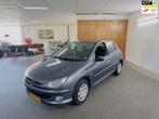 Peugeot 206 1.4 Air-line 3 Apk Nieuw,Airco,N.A.P,E-Ramen,5De, Auto's, Voorwielaandrijving, Stof, Zwart, 4 cilinders