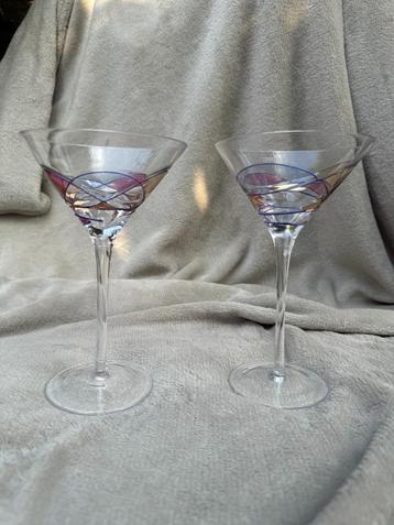 Set Handgemaakte Martiniglazen - Cocktails met Luxe beschikbaar voor biedingen