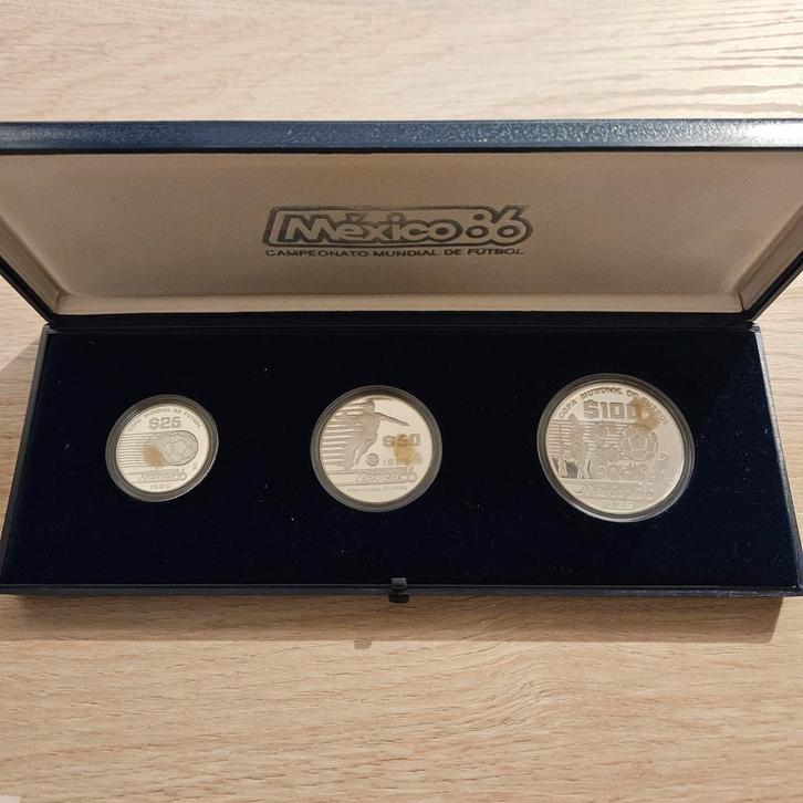 Proofset mexico 1986, Postzegels en Munten, Munten | Oceanië, Zilver, Ophalen of Verzenden