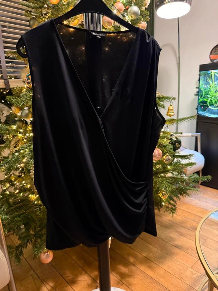 Topje MS Mode Maat 48, Kleding | Dames, Tops, Zo goed als nieuw, Maat 46/48 (XL) of groter, Zwart, Zonder mouw, Ophalen of Verzenden