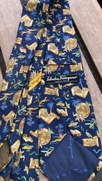stropdas Ferragamo, Kleding | Heren, Stropdassen, Ophalen of Verzenden, Zo goed als nieuw, Blauw, Met patroon
