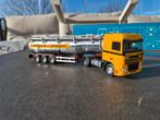 Tekno Daf 95xf met chroom tank Bertschi in doos, Ophalen of Verzenden, Zo goed als nieuw, Bus of Vrachtwagen, Tekno
