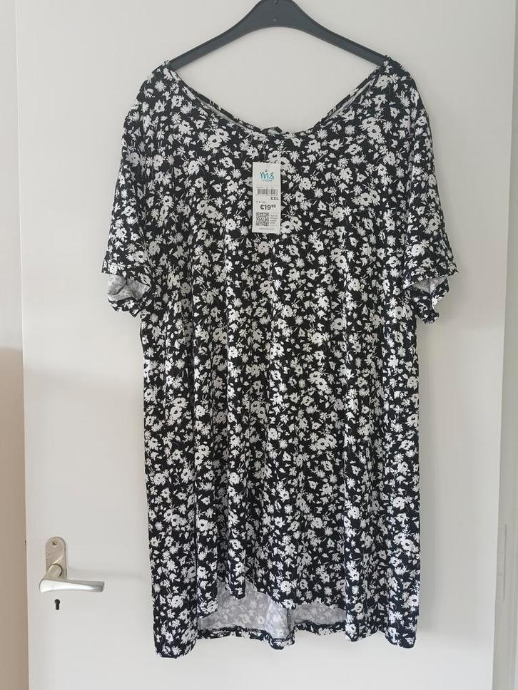 Nieuw Ms Mode Shirt XXL Bloemenprint, Kleding | Dames, T-shirts, Nieuw, Maat 46/48 (XL) of groter, Zwart, Korte mouw, Ophalen of Verzenden