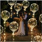 18 helium ballonnen met lampjes + helium pomp, Hobby en Vrije tijd, Feestartikelen, Ophalen of Verzenden, Nieuw, Versiering, Geboorte of Huwelijk