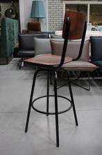 3 x barstoel barkruk Susy metaal hout old school draaibaar, Ophalen, 60 tot 90 cm, Zo goed als nieuw, 3 krukken