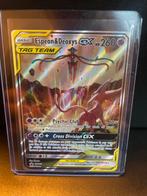 Espeon & Deoxys GX Tag Team Pokémonkaart, Ophalen of Verzenden, Zo goed als nieuw, Losse kaart, Foil