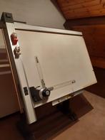 Tekentafel 90x150cm met loopwagen, Ophalen, Gebruikt, 150 tot 170 cm