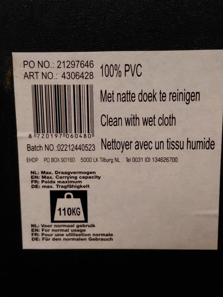 6 stuks  bijna nieuwe stoelen, Gebruikt, Zwart, Ophalen of Verzenden, Metaal