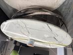 Mooie zware grote marmeren tafel, Huis en Inrichting, Tafels | Salontafels, Ophalen, Overige materialen, Gebruikt, Rond