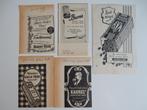 5 verschillende koffie/thee reclames uit oude kranten, Verzamelen, Merken en Reclamevoorwerpen, Ophalen of Verzenden, Gebruikt