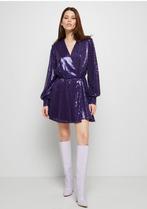 Nieuwe jurk van Twinset maat L, Maat 38/40 (M), Twinset, Paars, Nieuw