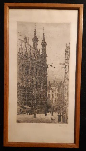 6 x Roland Anheisser (1877 - 1949) - Belgische etsen - 1900 beschikbaar voor biedingen